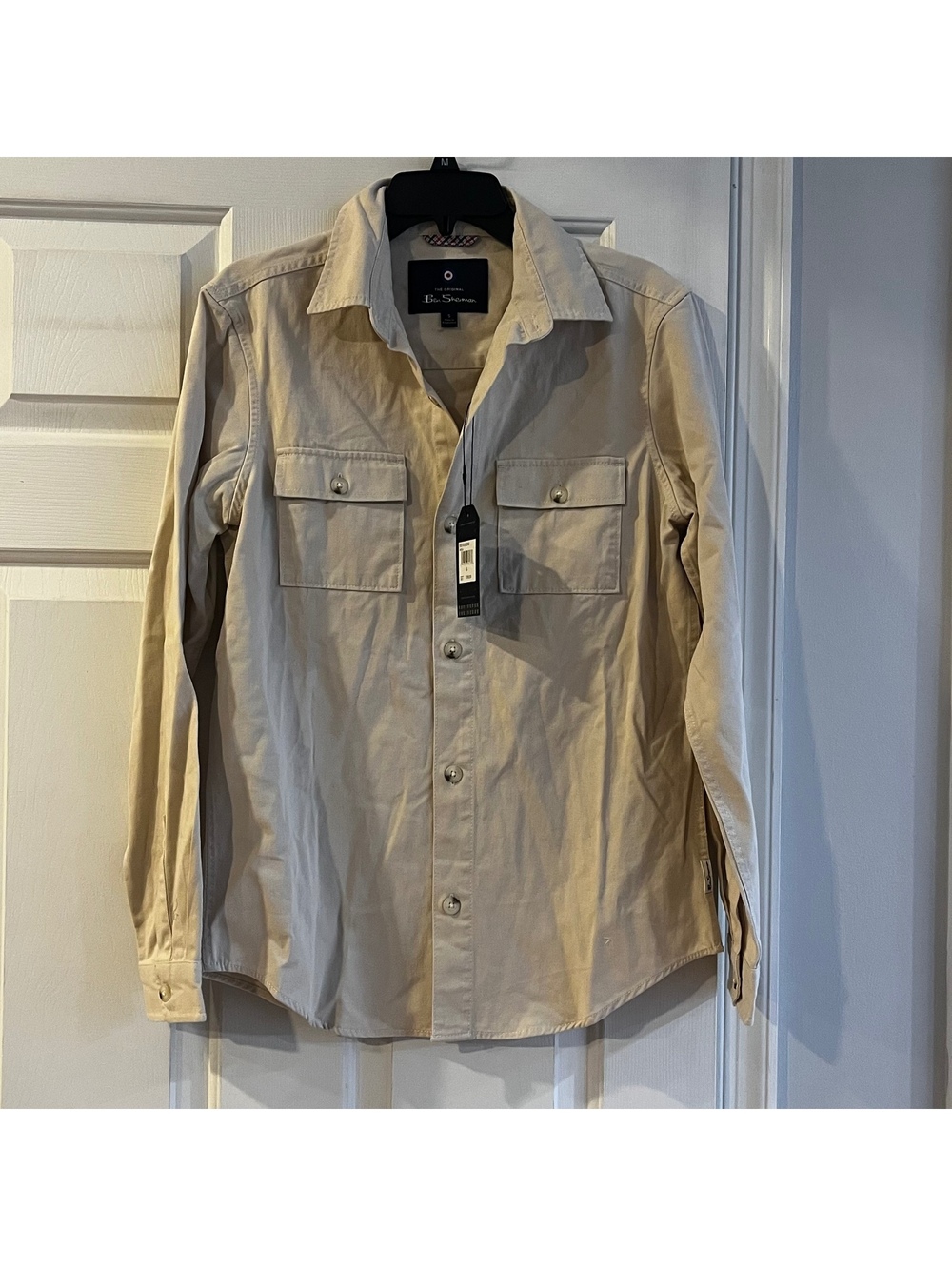 Ben Sherman Birch Cotton Button-Up Shirt Size Small